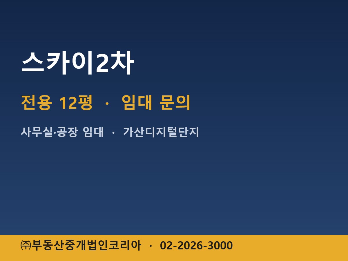 스카이2차 임대